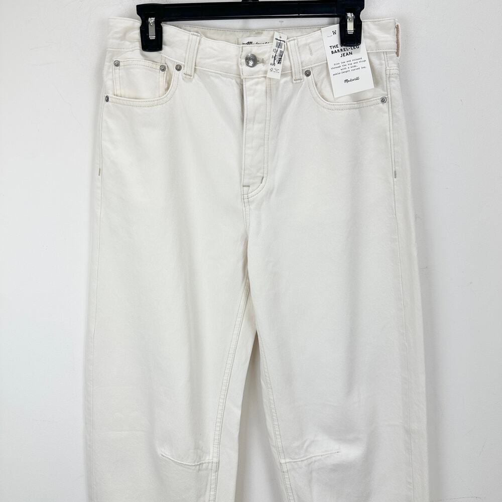 Madewell The Tall Darted Barrel Leg Jean Vintage Canvas Rigid Denim 26T NWT - Picture 9 of 16
